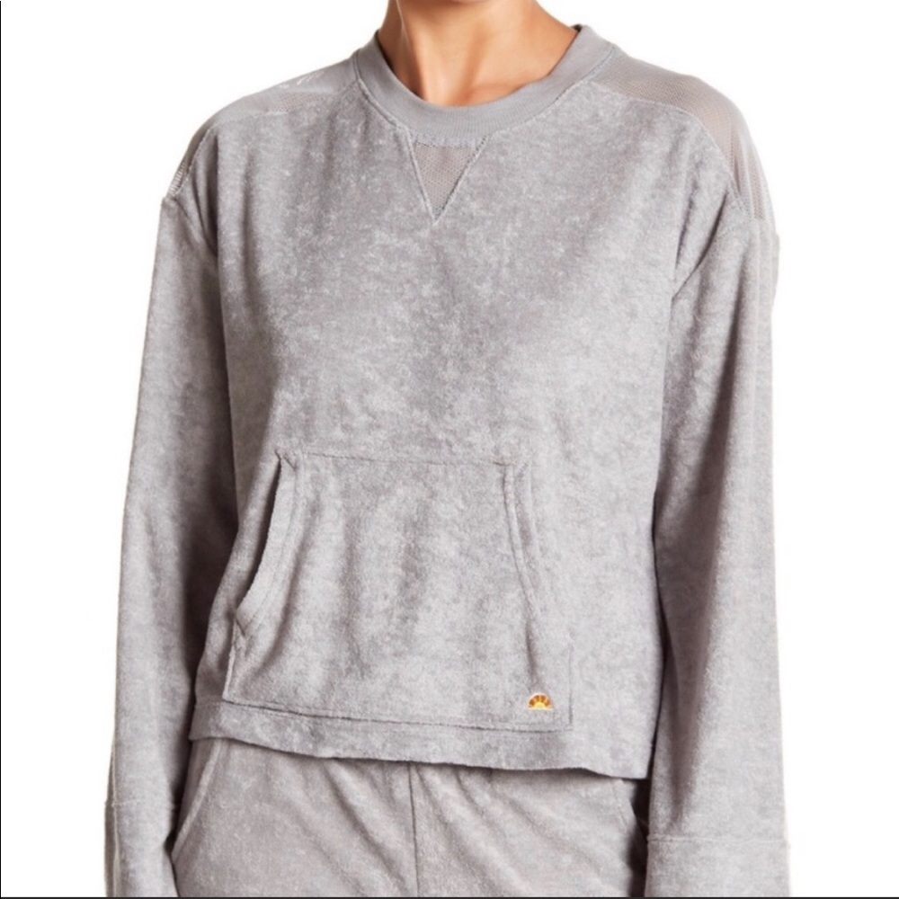 NWT!- C&C California terry mesh back lounge top
